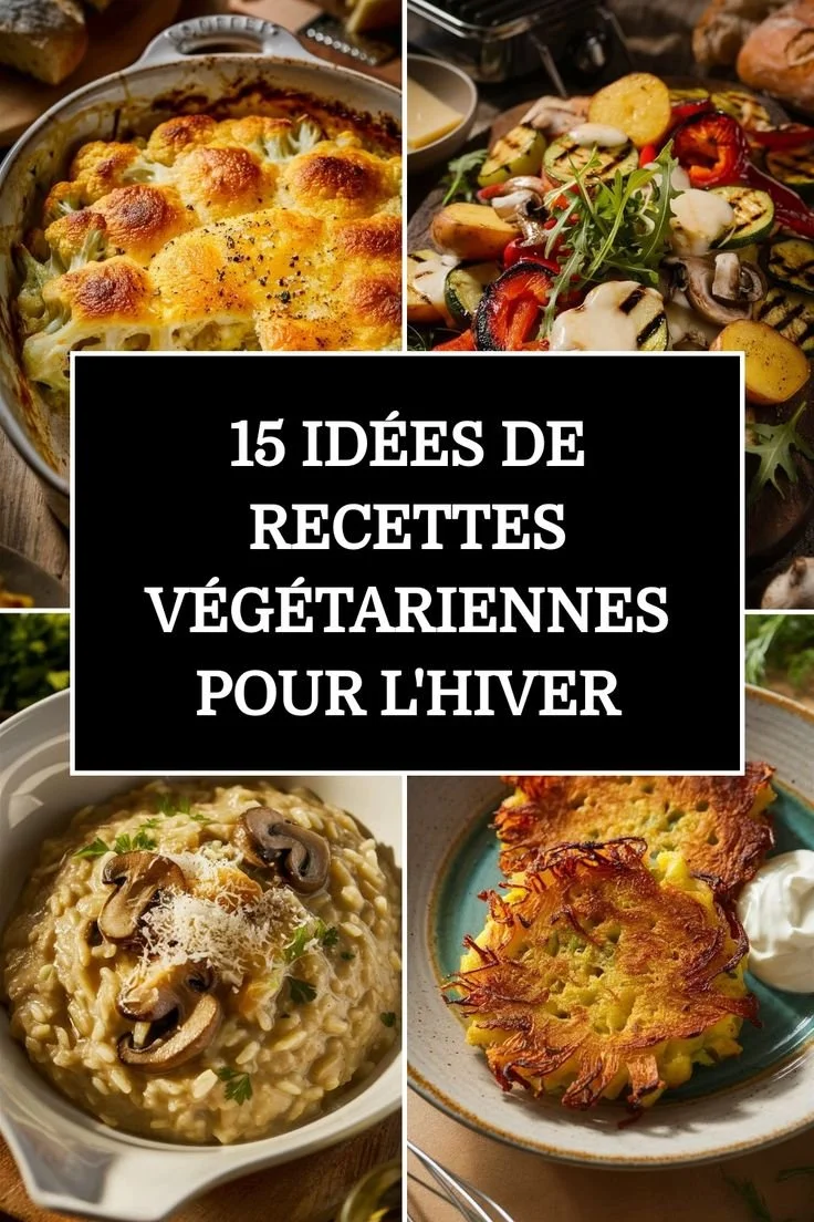 Recettes végétariennes créatives pour l'hiver avec des ingrédients frais