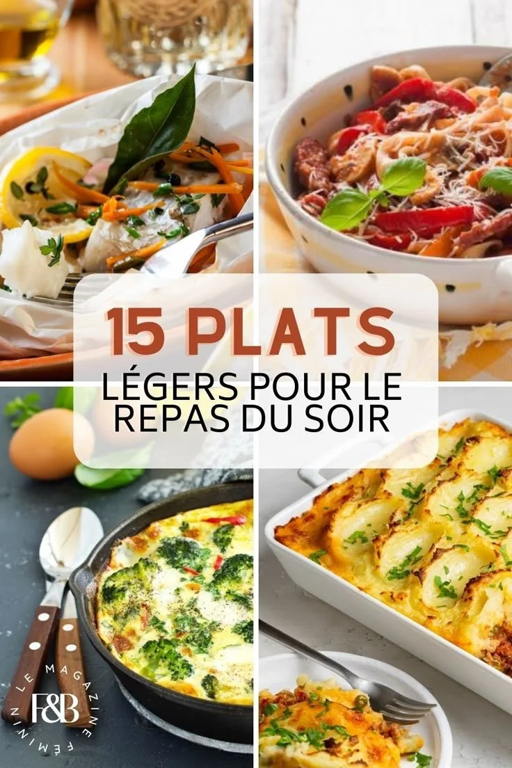 15 plats légers pour un dîner sain et savoureux