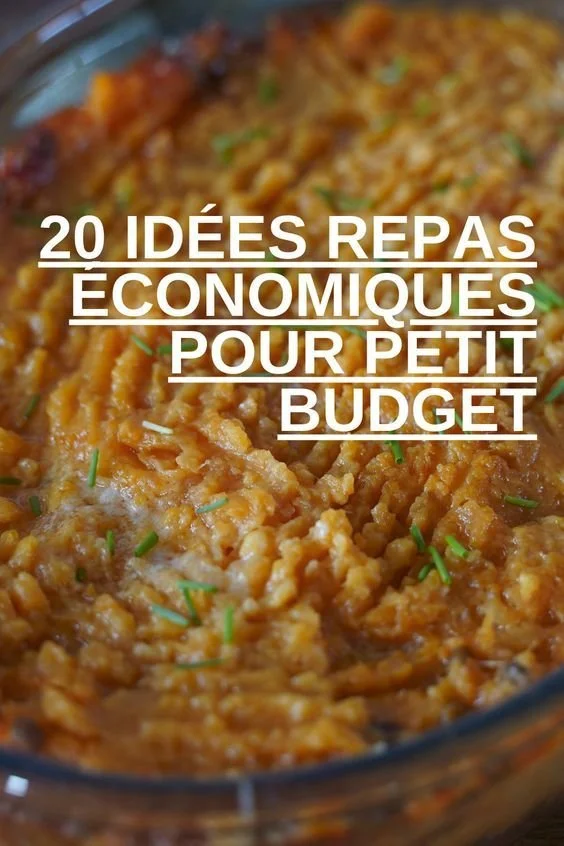 Recettes de repas économiques pour petit budget - 20 idées savoureuses.