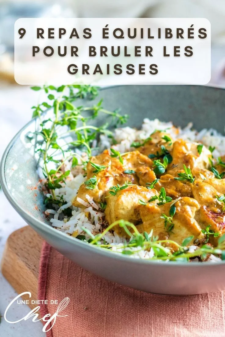 9 délicieux repas équilibrés pour brûler les graisses rapidement et sainement.