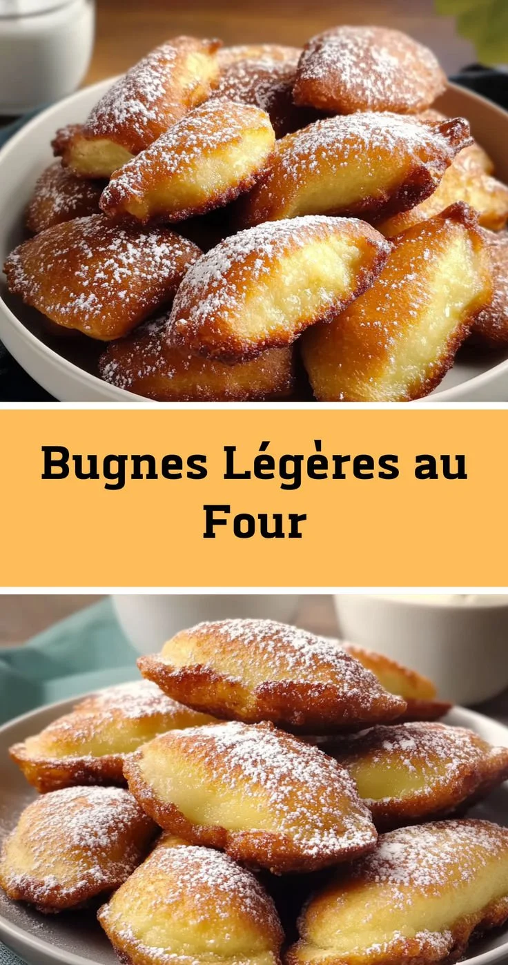 Bugnes légères au four moelleuses et sans friture, idéales pour un goûter