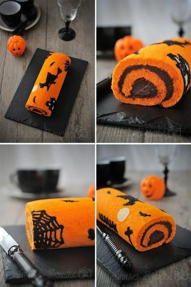 Gâteaux d’Halloween faciles et délicieux présentés sur une table festive.