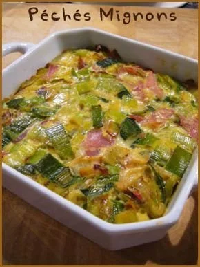 Flan de poireau au bacon - Recette délicieuse et facile à préparer