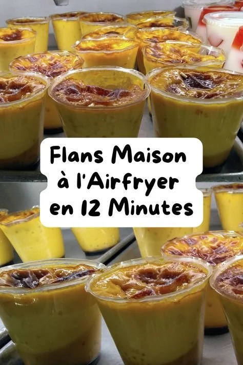 Flans Maison cuisinés dans un Airfryer, recette simple de EasyDélice