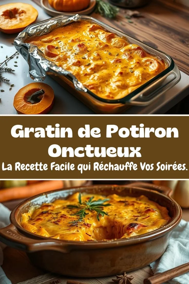 Gratin de potiron onctueux, une recette savoureuse pour l'hiver