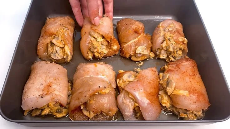 Recette originale de filet de poulet farci au thermomix