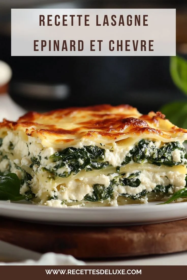 Lasagnes épinards-chèvre délicieuses et rapides à préparer