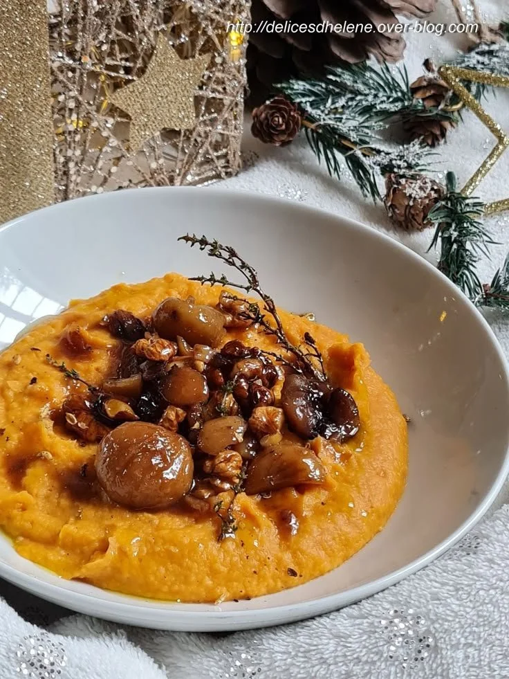 Purée de patate douce aux châtaignes - Les délices d'Hélène