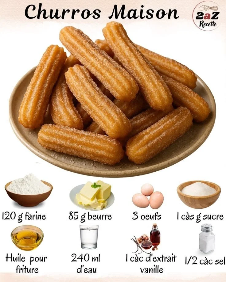 Recette de churros croustillants et savoureux
