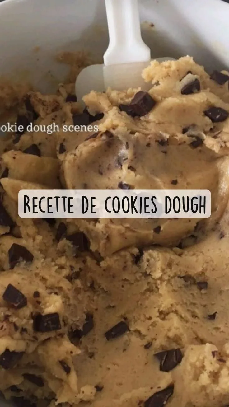 Pâte à cookies pour une délicieuse recette de biscuits