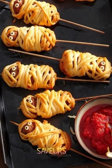 Recette Halloween simple pour enfants avec illustrations amusantes et ingrédients faciles