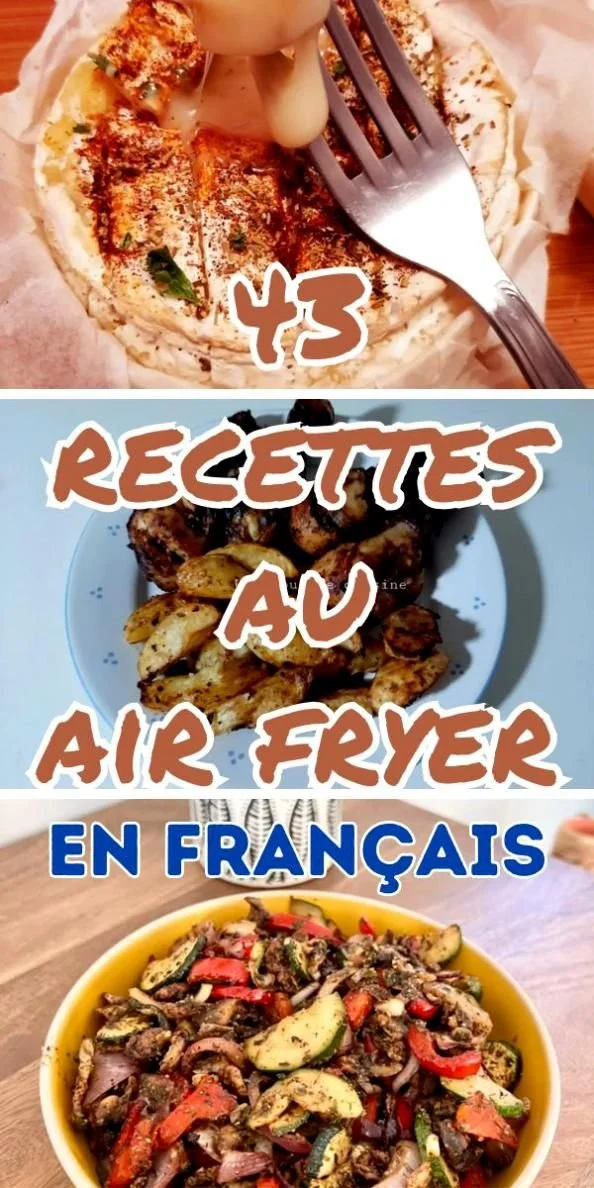 Recettes savoureuses et saines à réaliser avec l'air frite, sans gras.