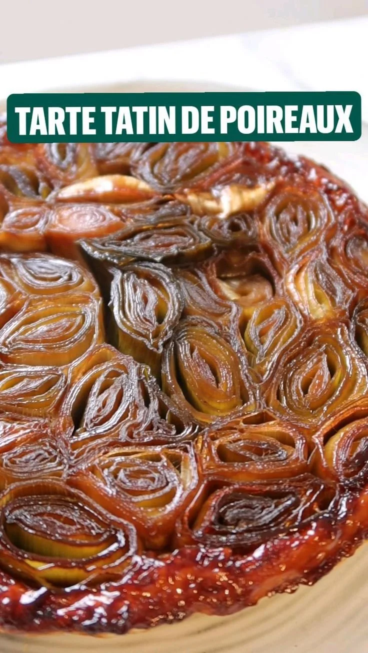 Tarte tatin de poireaux, plat réconfortant idéal pour l'hiver